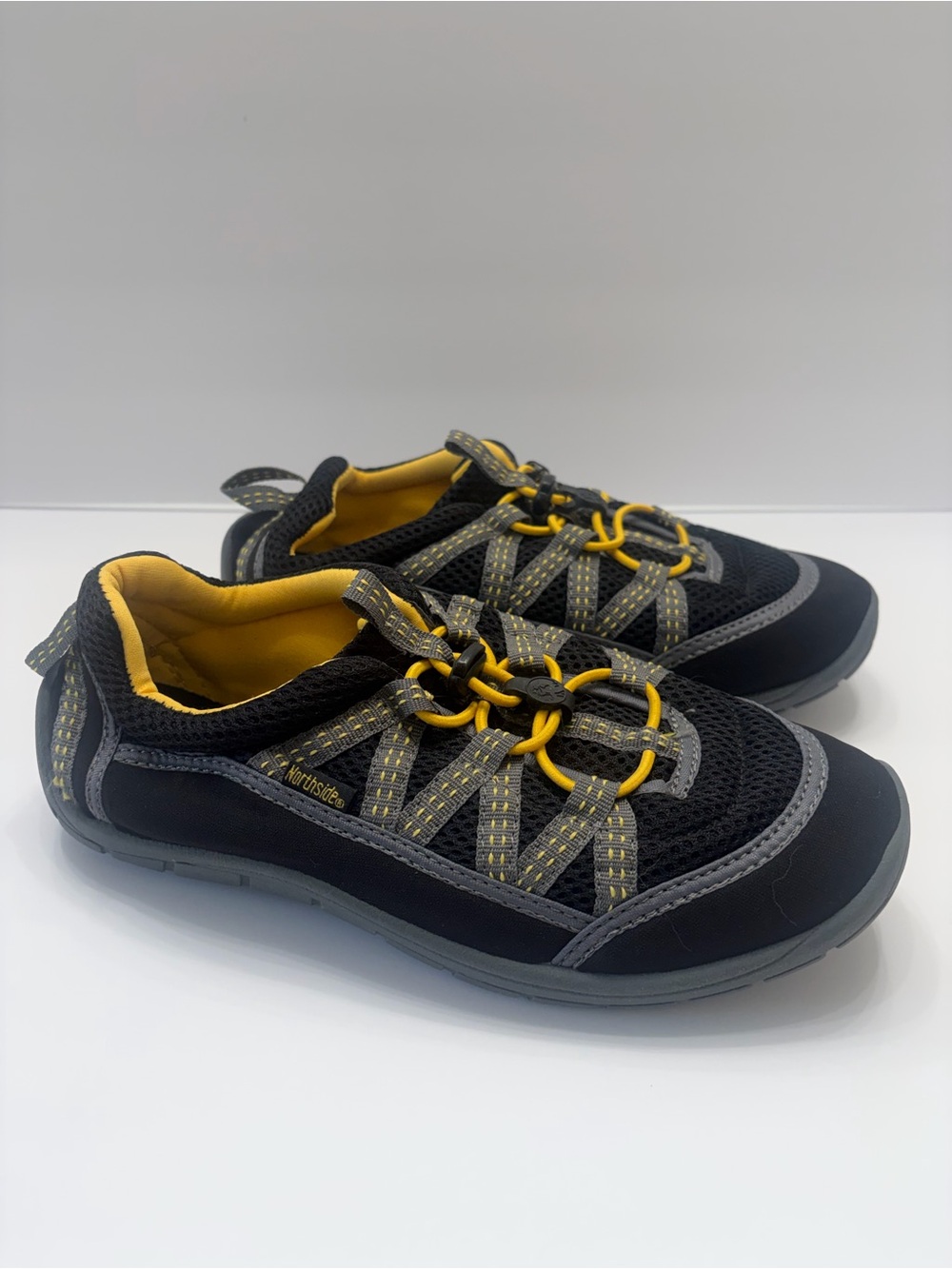 Northside Black and Yellow Kids Athletic Water Shoes